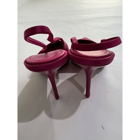 Zara Slingback Heels in Fuchsia - Picture 4 of 7